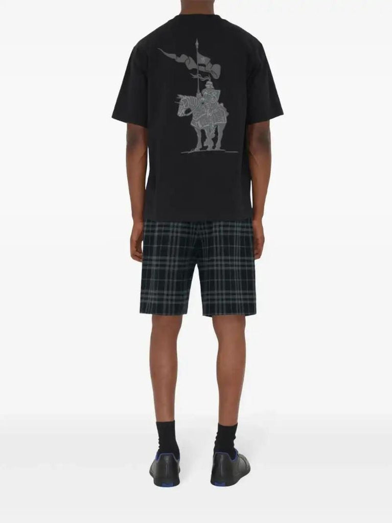 Blue Checked Shorts
