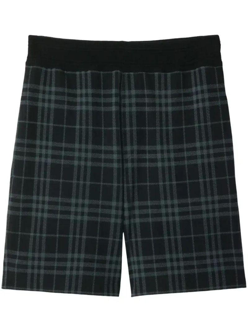 Blue Checked Shorts