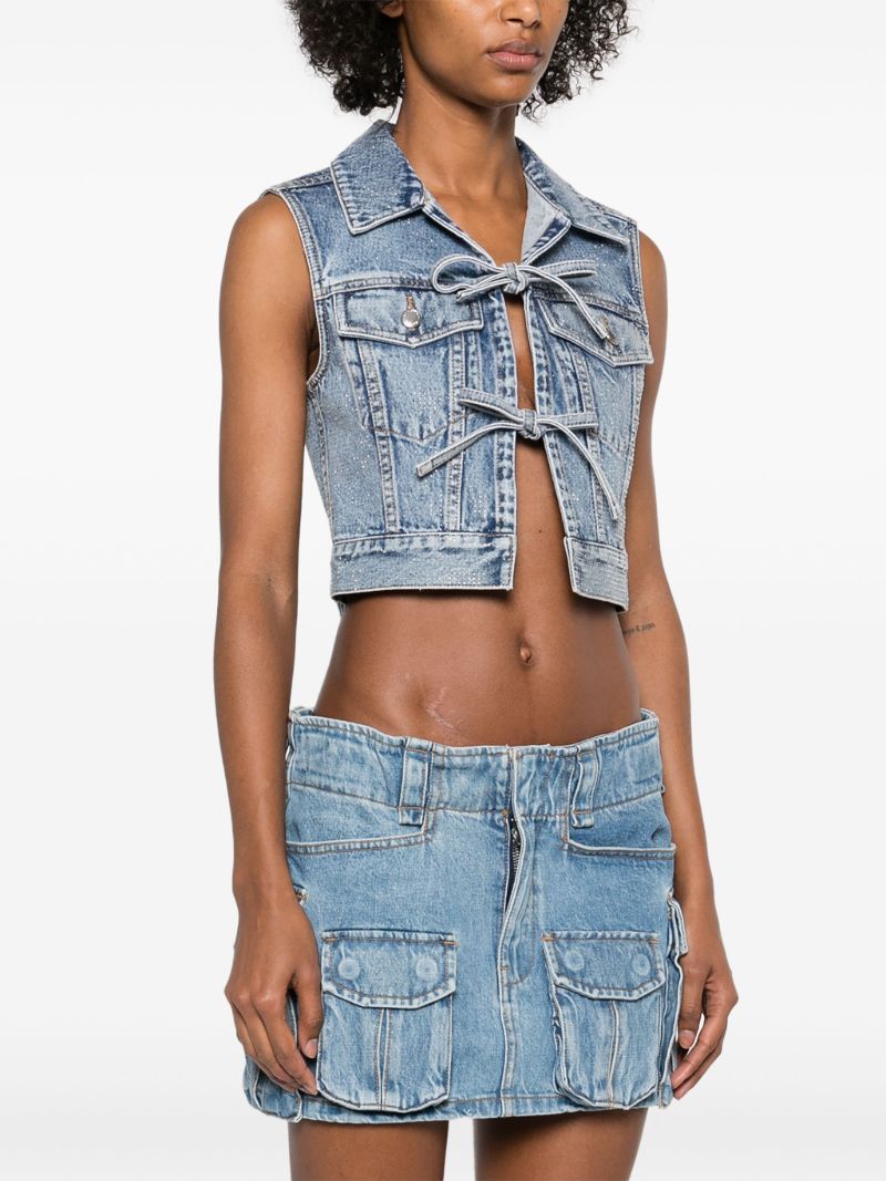 Tied Denim Vest