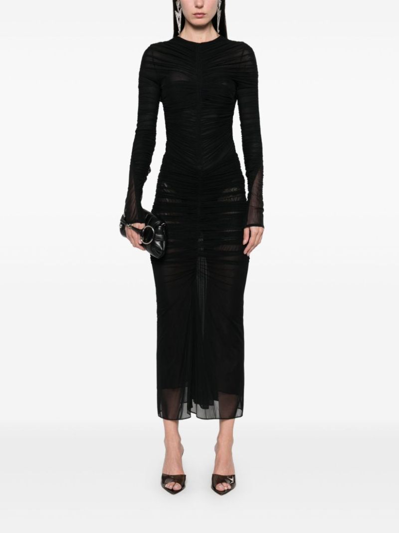 Black Ruched Skirt