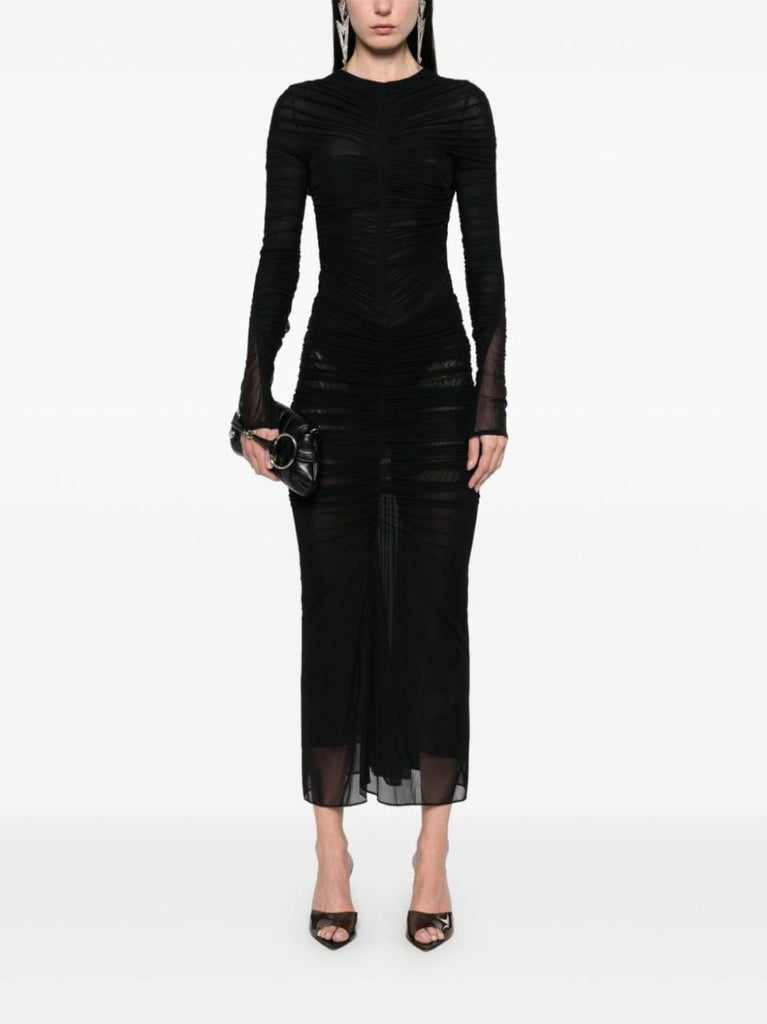 Black Ruched Skirt
