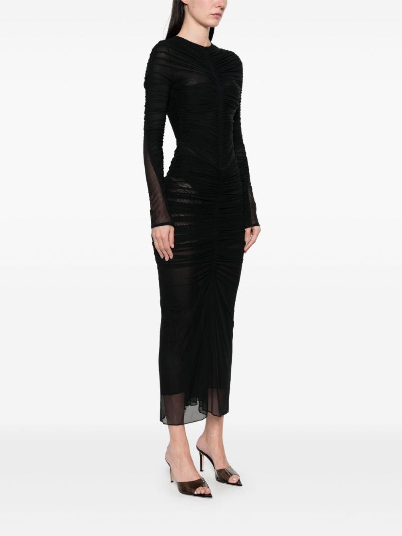 Black Ruched Skirt