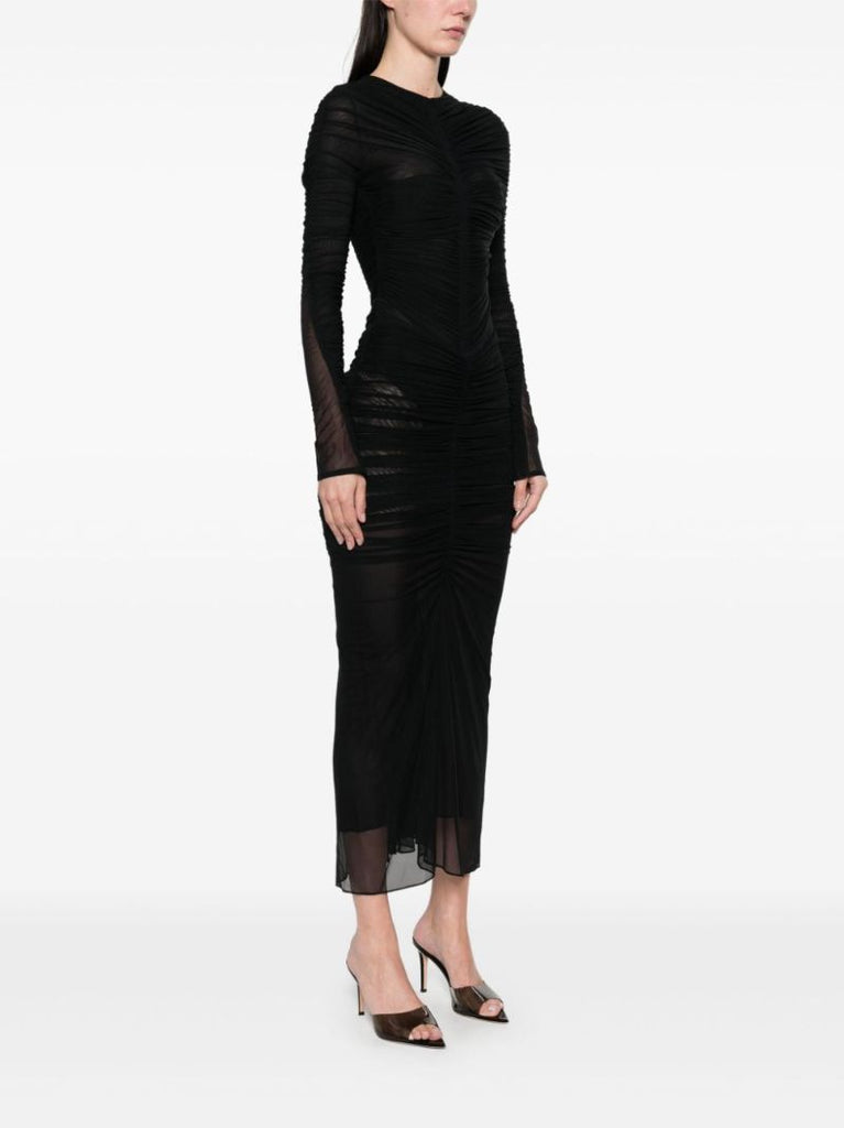 Black Ruched Skirt
