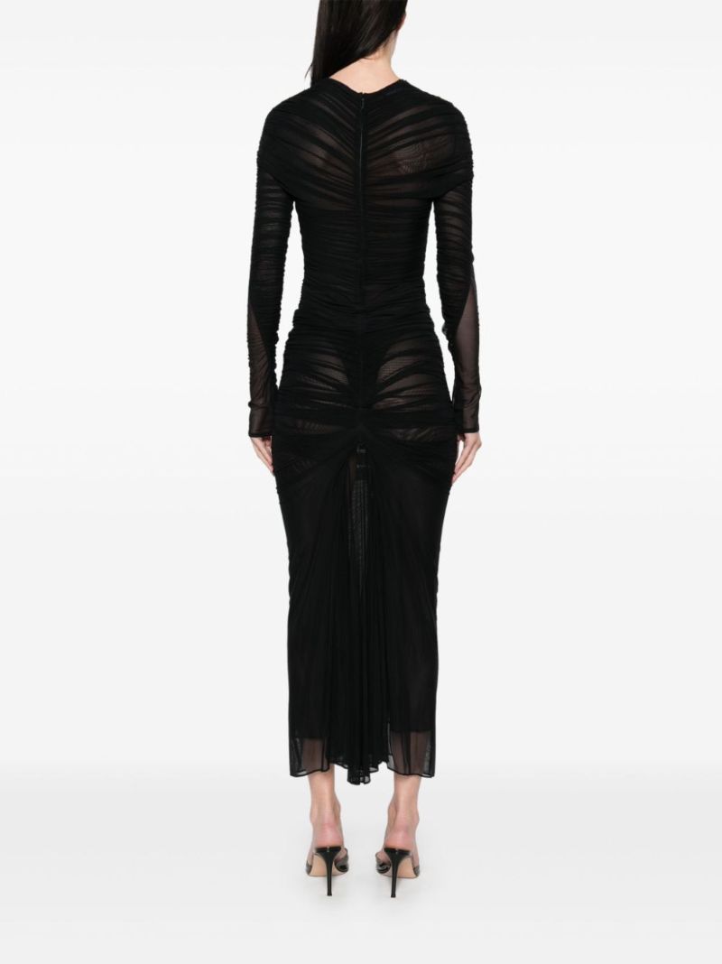 Black Ruched Skirt