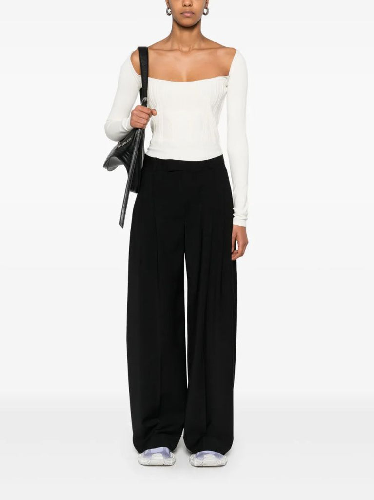 Neutrals Boned-bodice Top