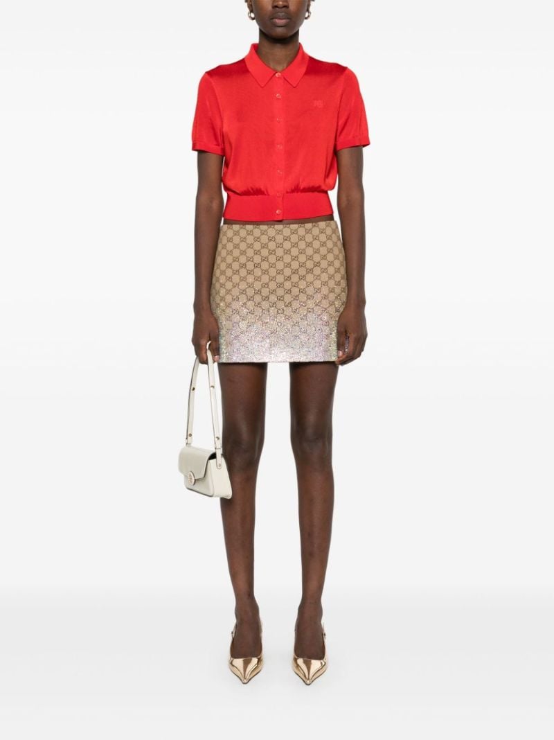 Crystal-embellished Mini Skirt