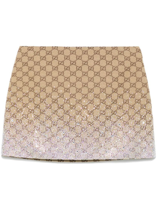 Crystal-embellished Mini Skirt