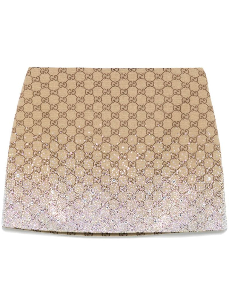 Crystal-embellished Mini Skirt