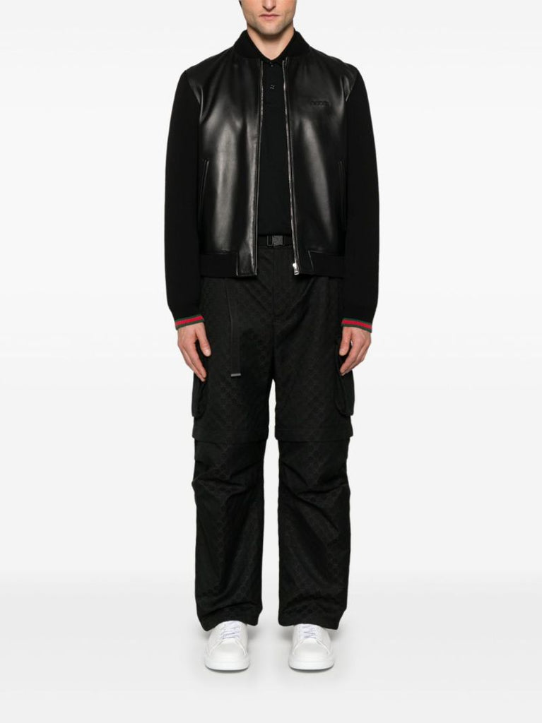Leather Bomber Jacket