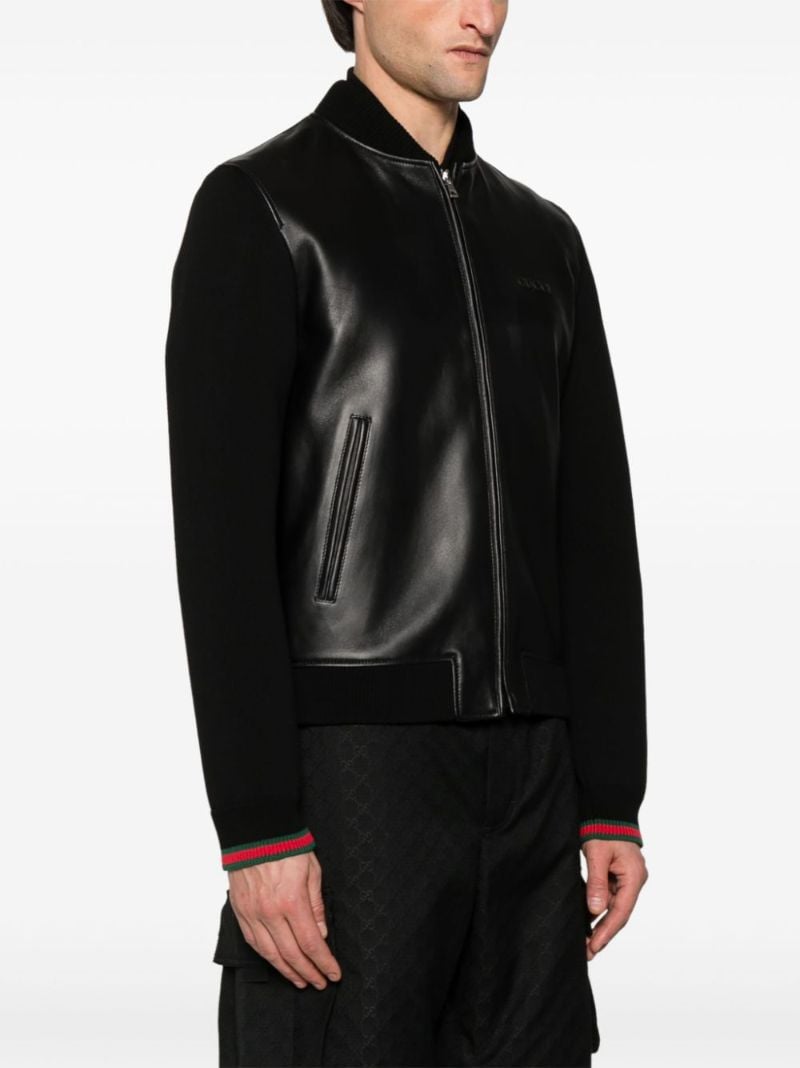 Leather Bomber Jacket