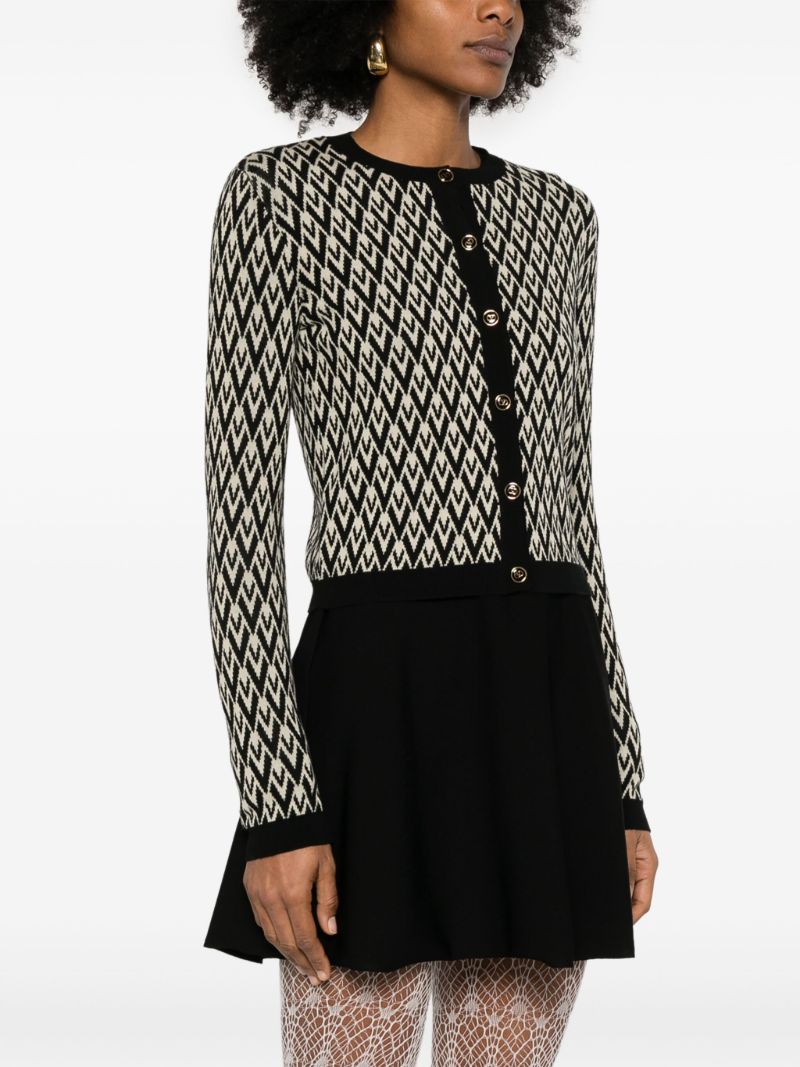 Black Toute La V Cardigan