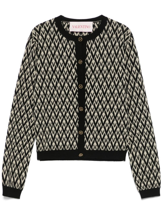 Black Toute La V Cardigan