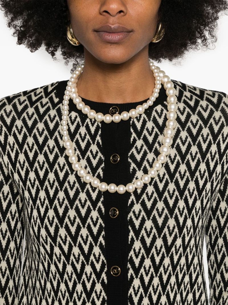 Black Toute La V Cardigan