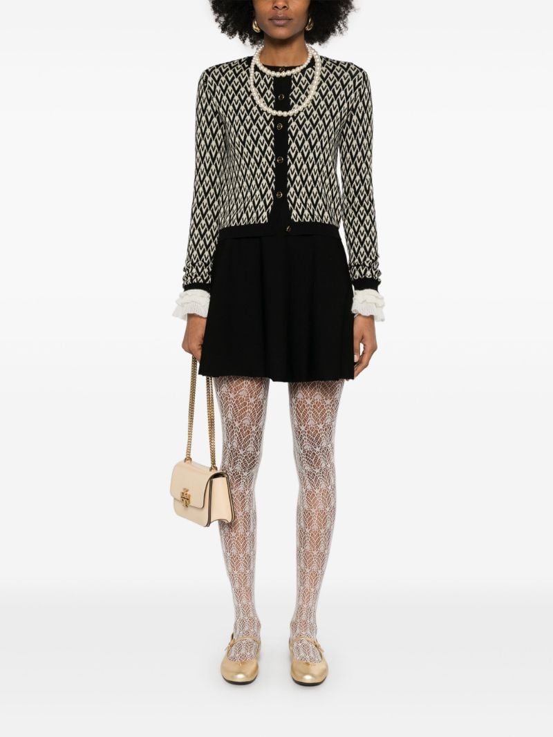 Black Toute La V Cardigan