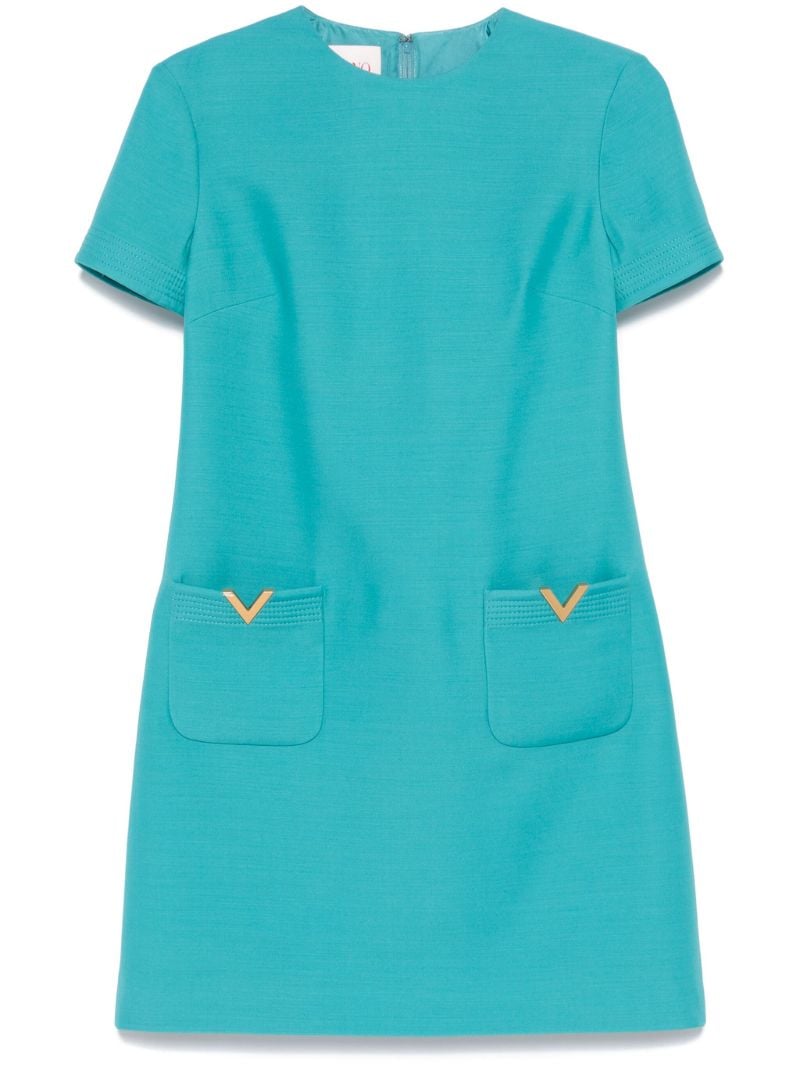 Blue Vgold Dress