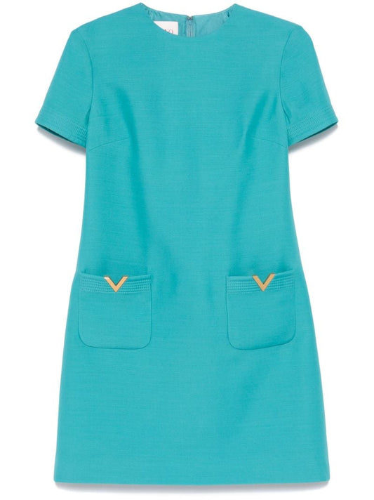 Blue Vgold Dress