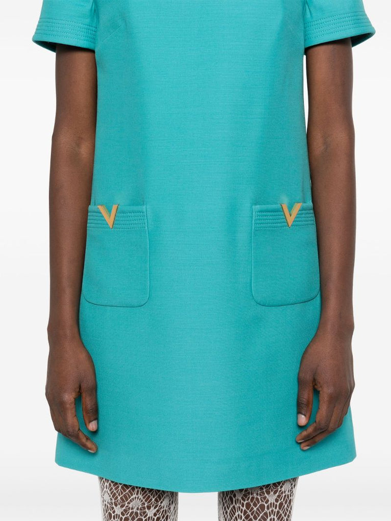 Blue Vgold Dress