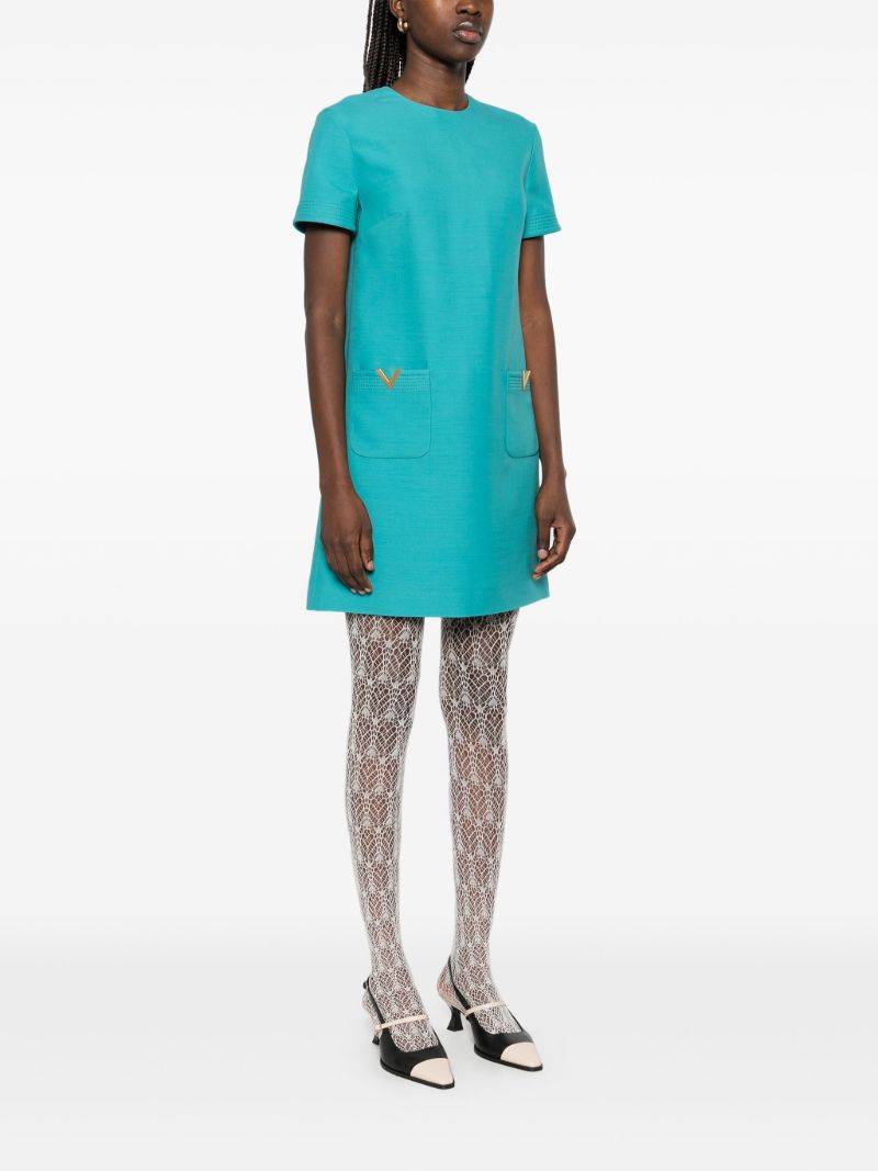 Blue Vgold Dress