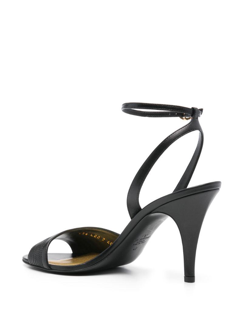 Black 85mm Ladycrush Sandals