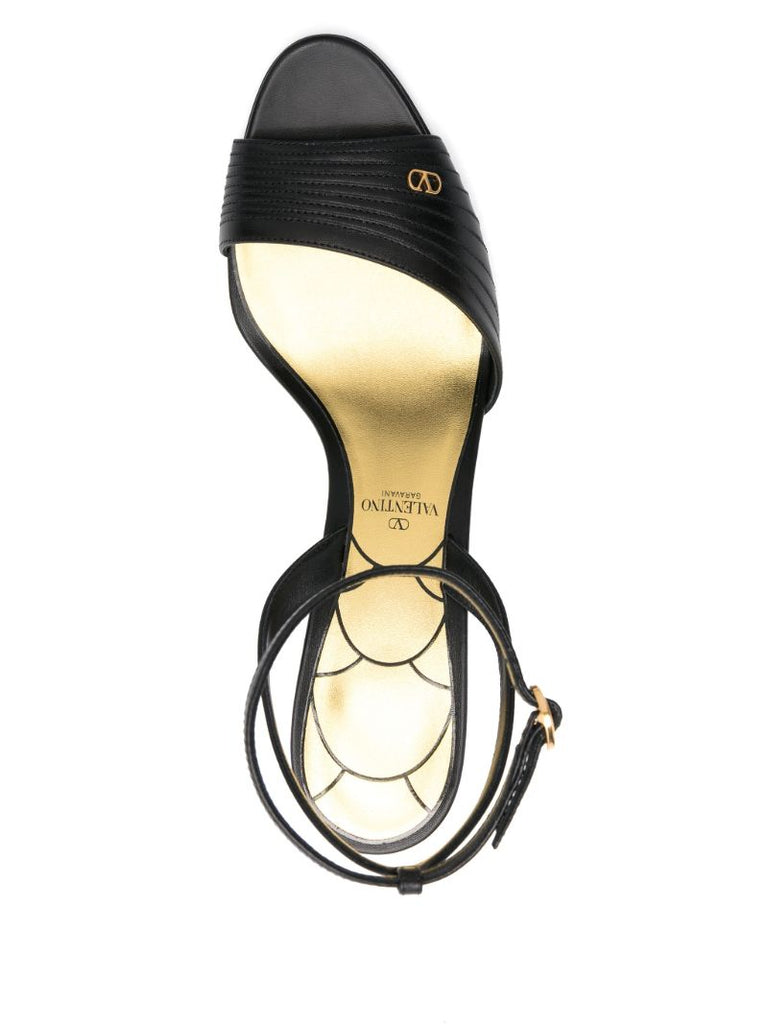 Black 85mm Ladycrush Sandals