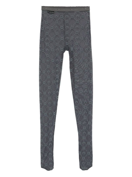 Moonogram-pattern Tights