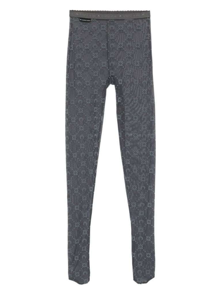 Moonogram-pattern Tights