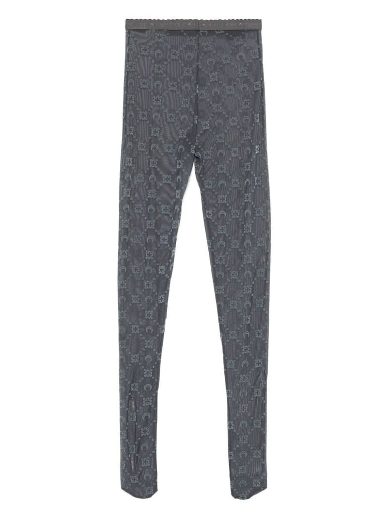 Moonogram-pattern Tights