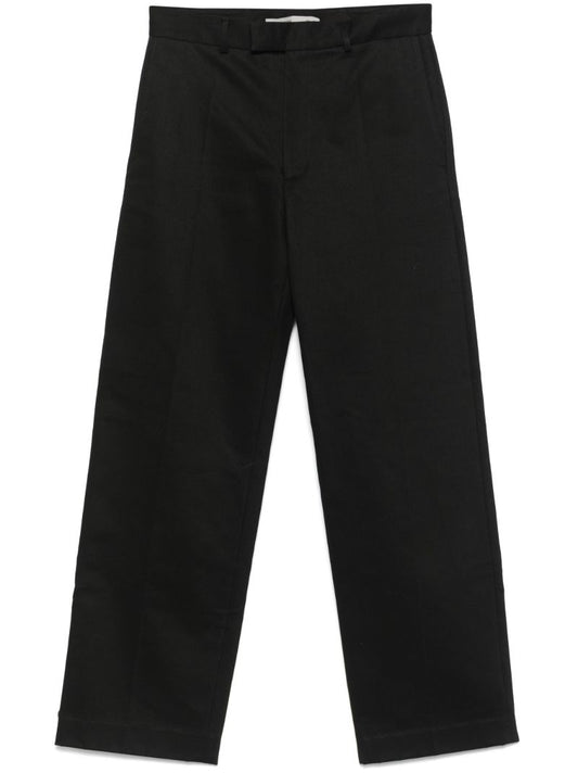 Black Straight-leg Trousers