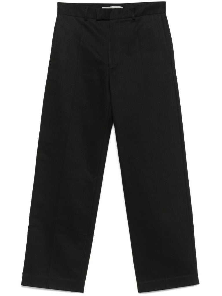 Black Straight-leg Trousers