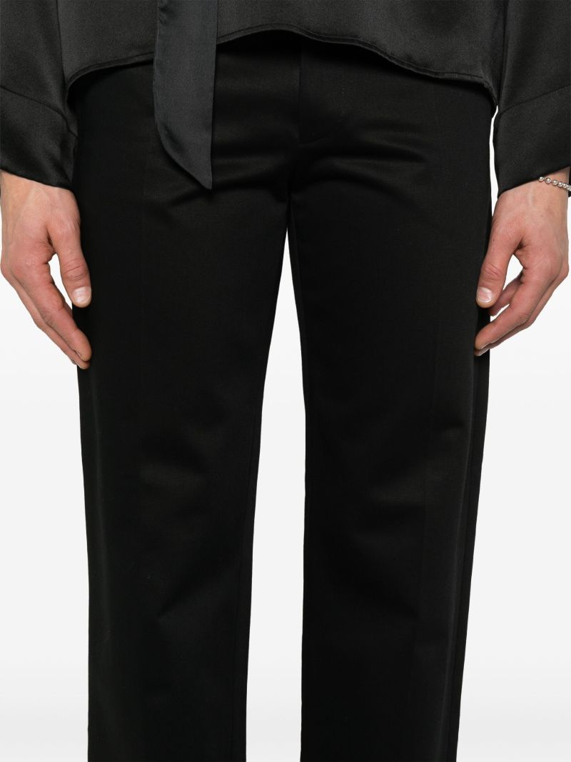 Black Straight-leg Trousers