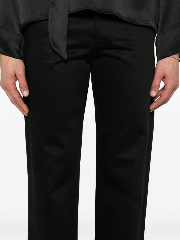 Black Straight-leg Trousers