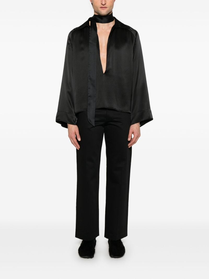 Black Straight-leg Trousers