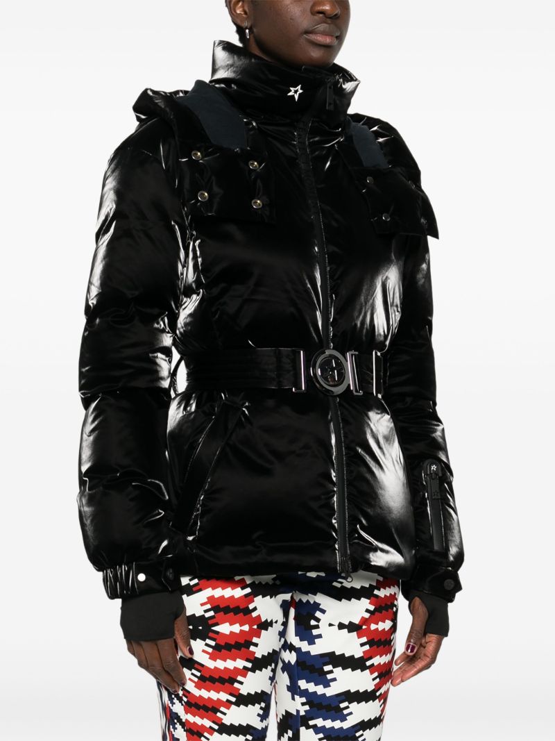 Hooded Belted Ski Jacket