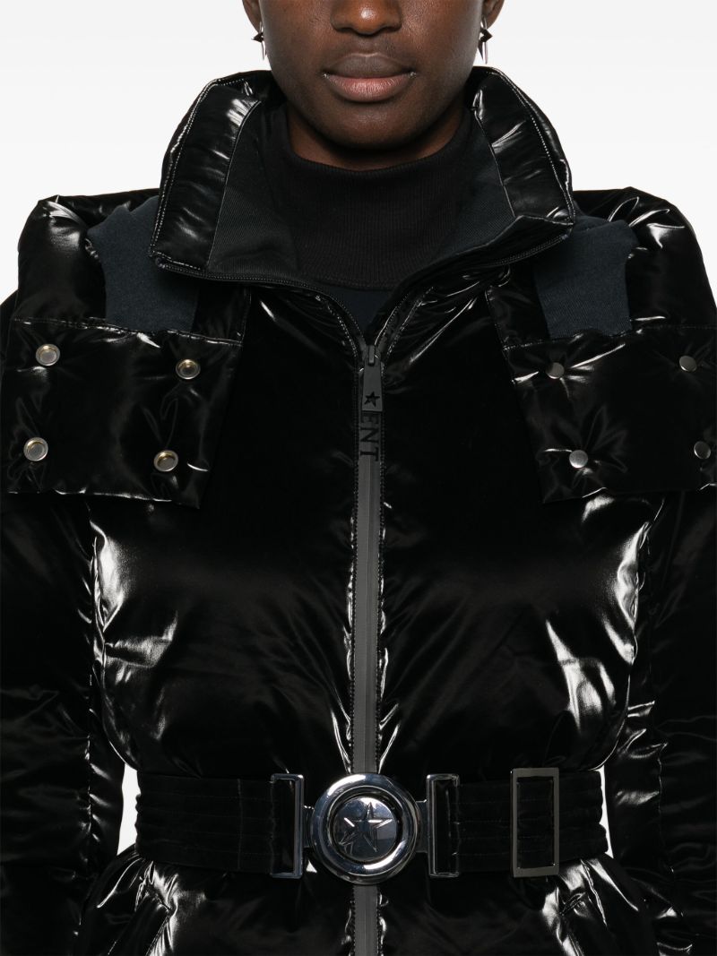 Hooded Belted Ski Jacket