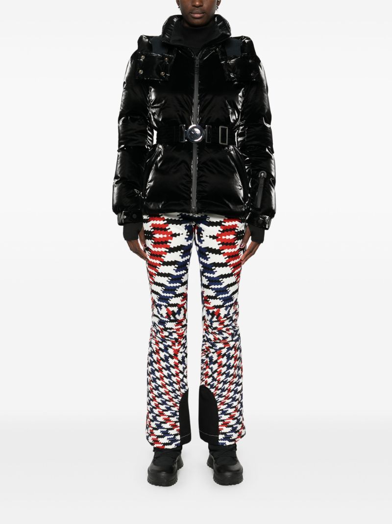 Hooded Belted Ski Jacket