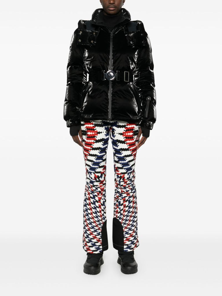 Hooded Belted Ski Jacket