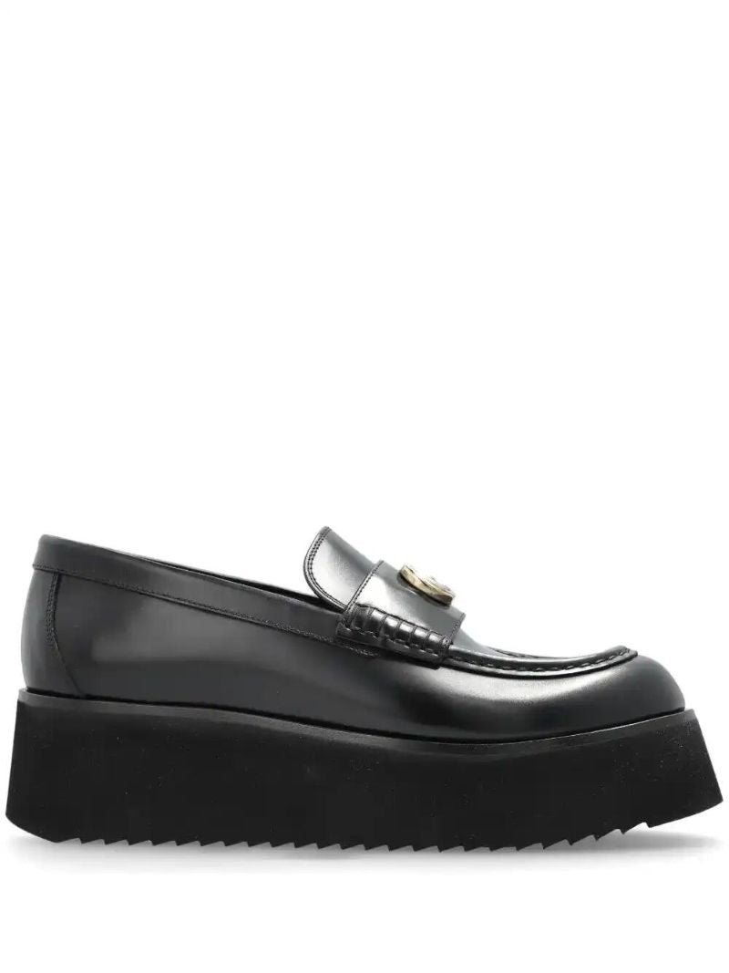 Black Double G Loafers
