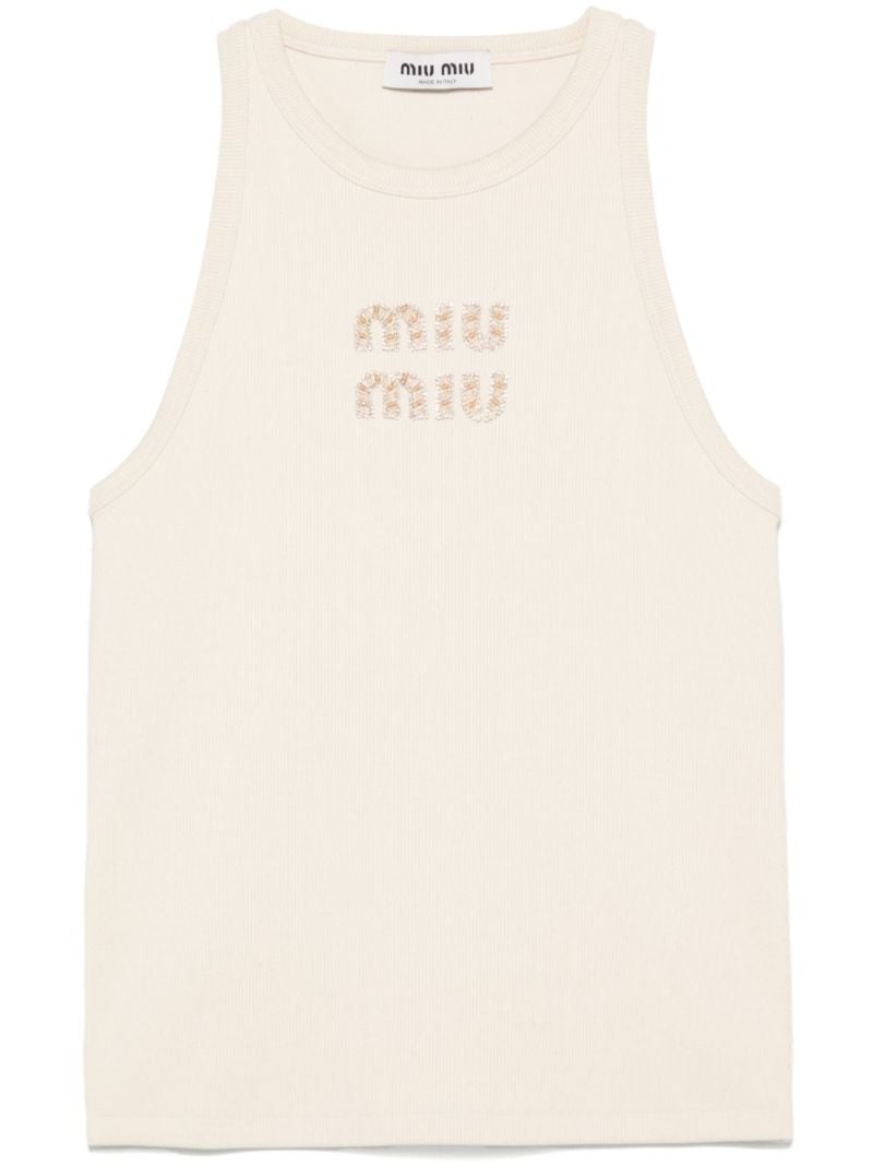 Logo-embroidered Tank Top