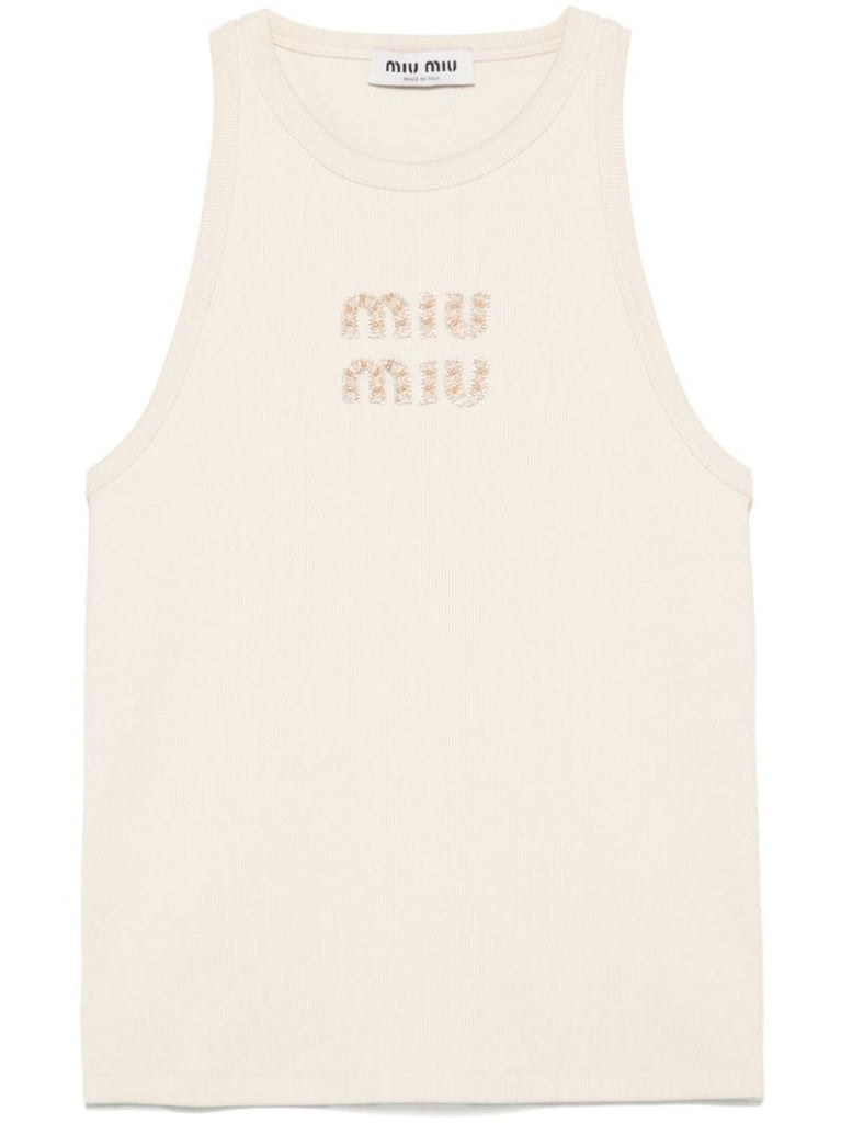 Logo-embroidered Tank Top