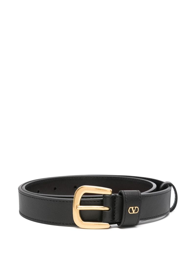 Black Vlogo Signature Belt