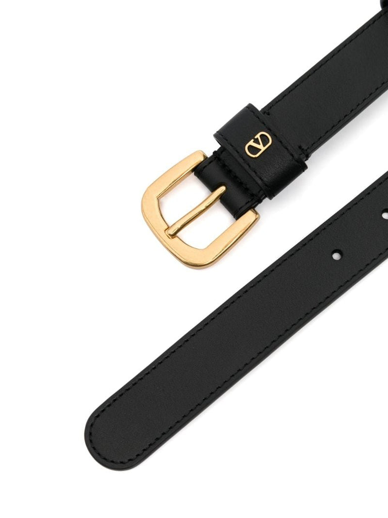 Black Vlogo Signature Belt