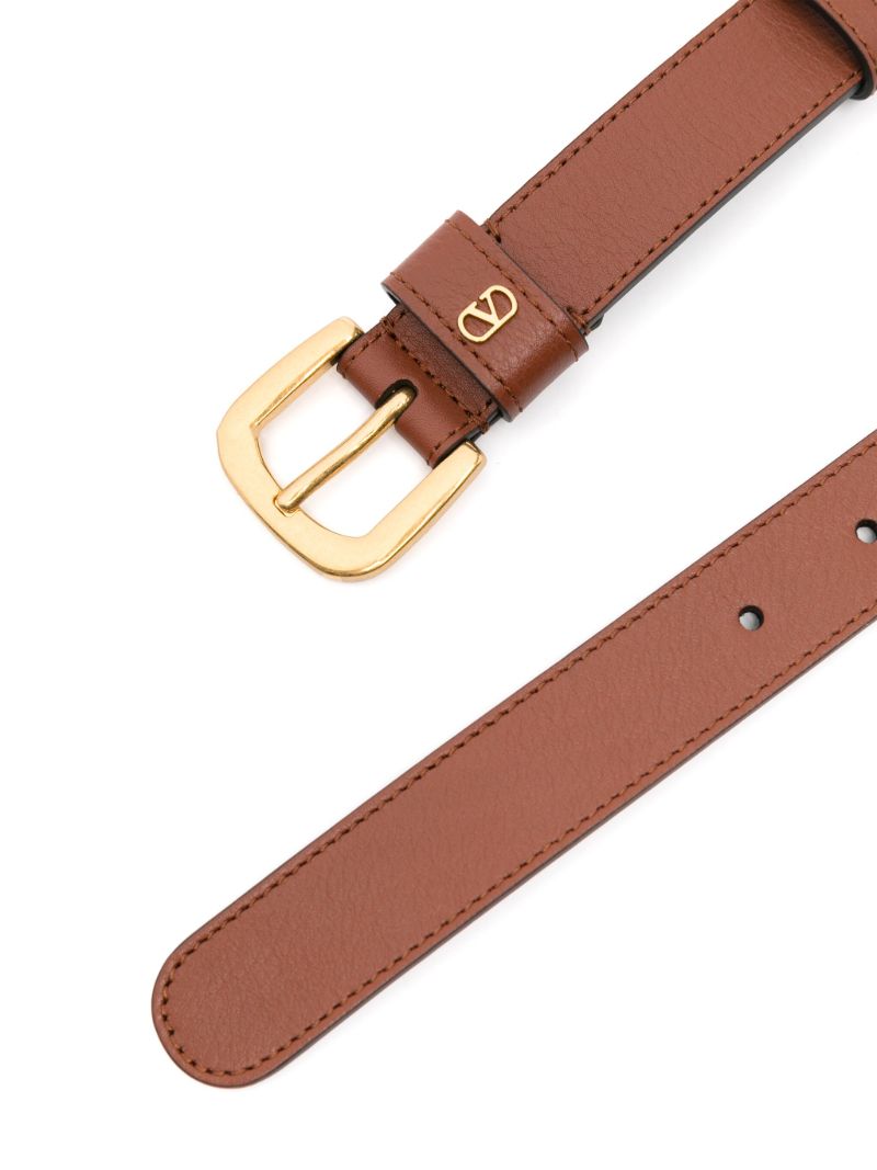 Brown Vlogo Signature Belt