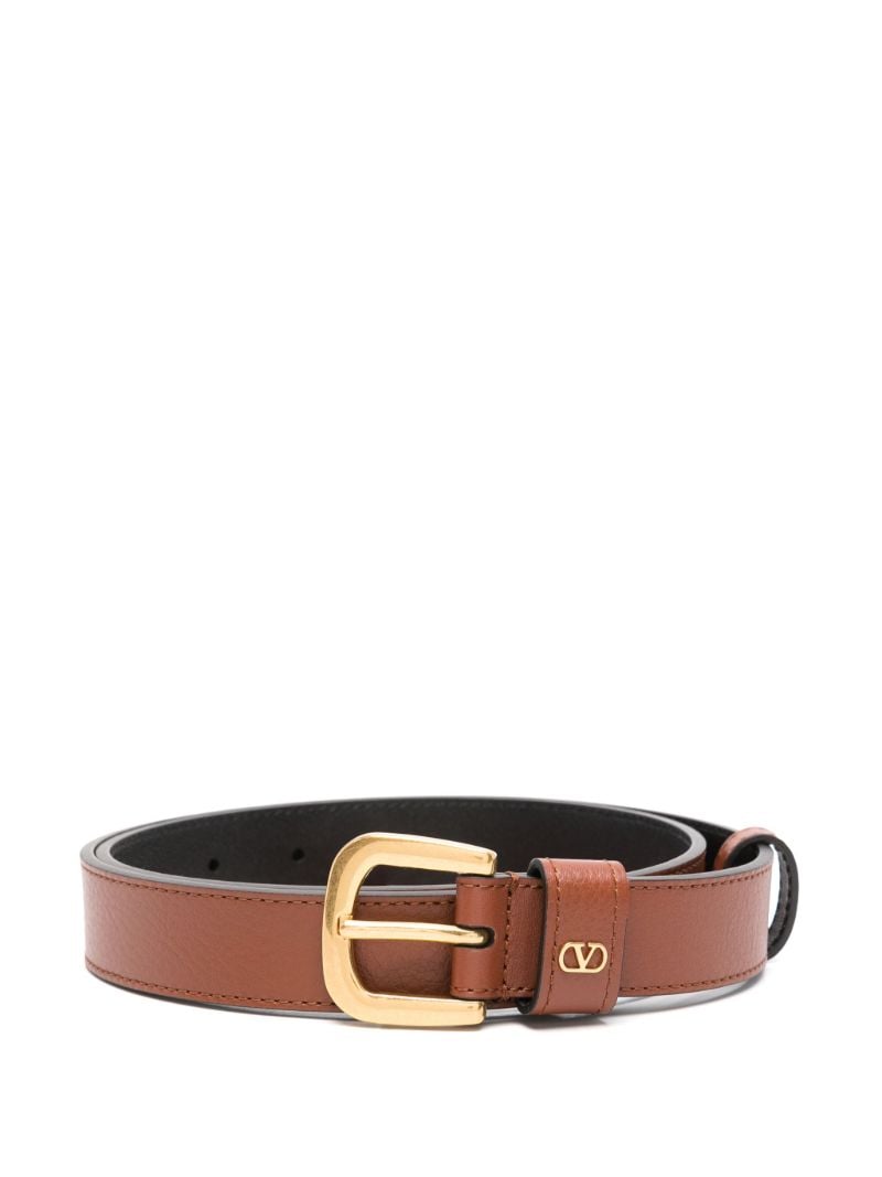 Brown Vlogo Signature Belt