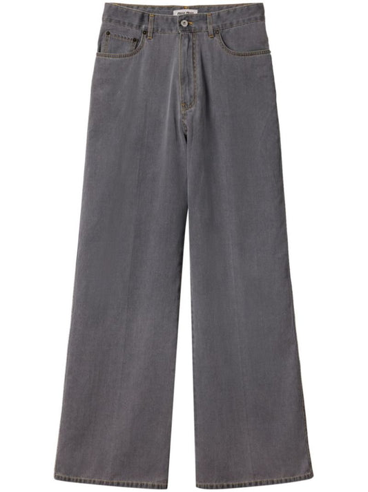 Grey Wide-leg Jeans