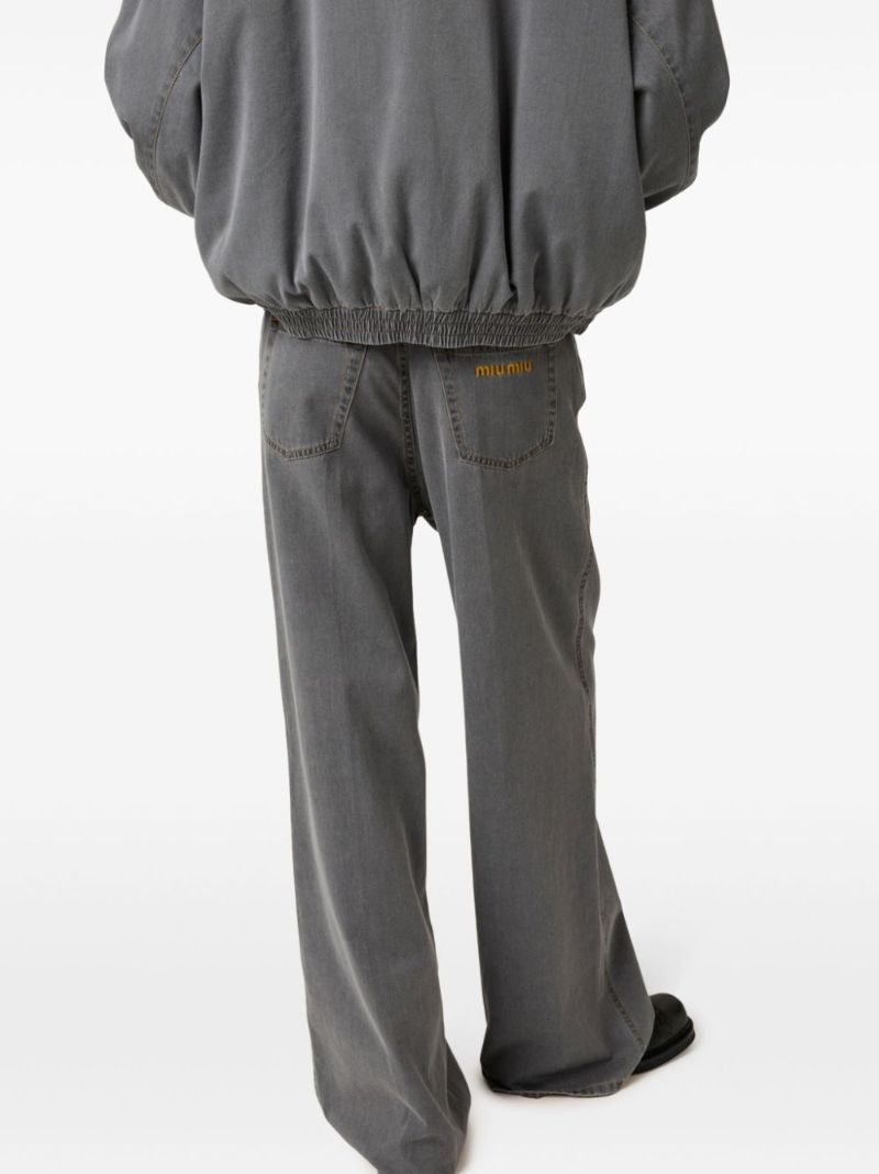 Grey Wide-leg Jeans