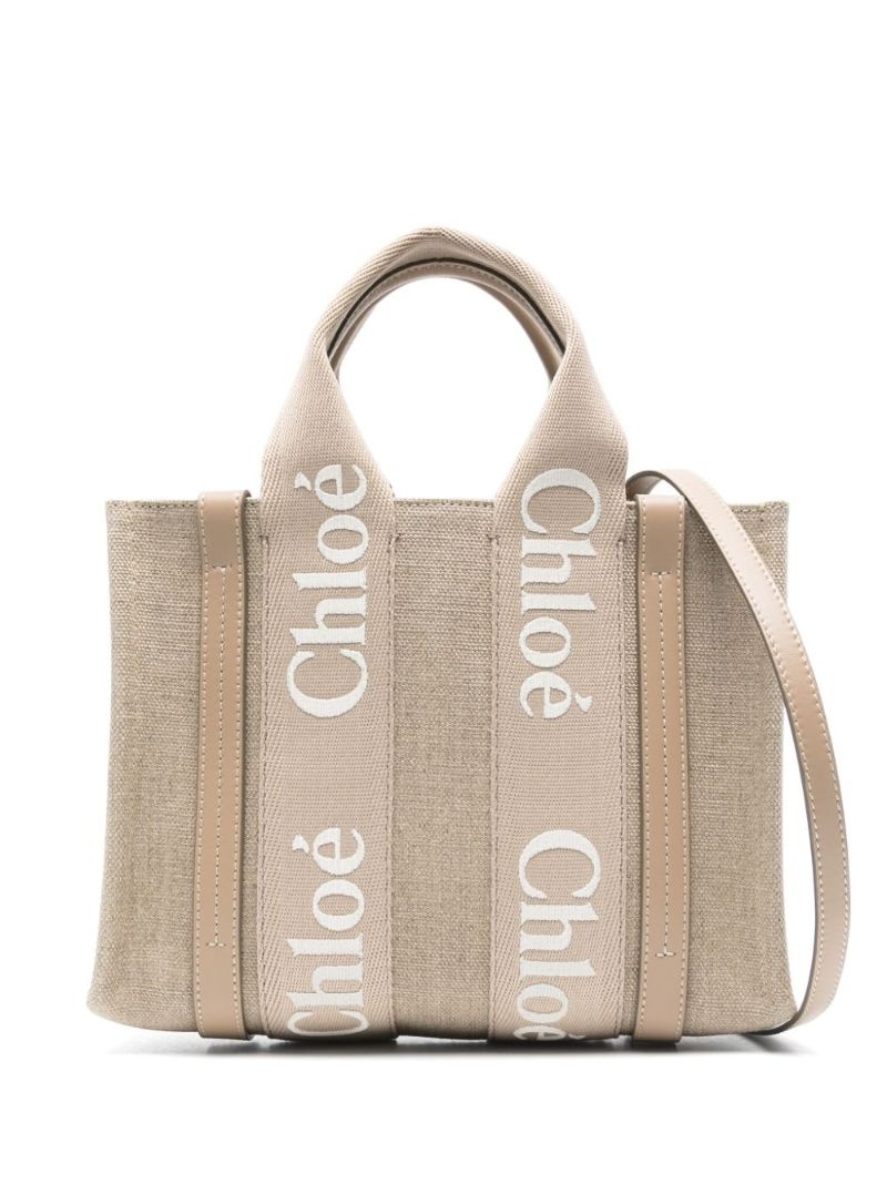 Neutral Woody Small Tote Bag