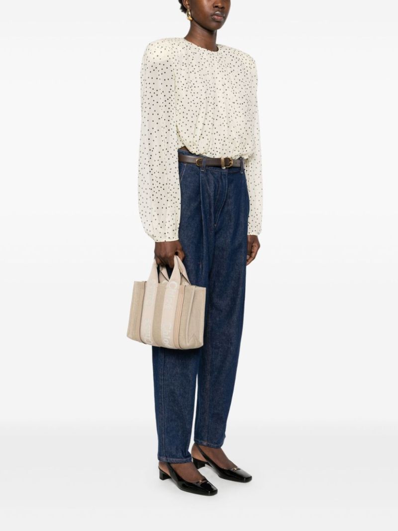 Neutral Woody Small Tote Bag
