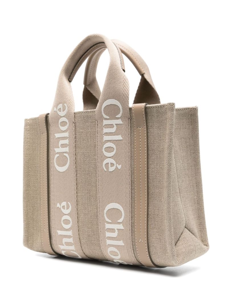 Neutral Woody Small Tote Bag