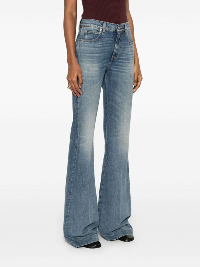 Mid-rise Flared Jeans