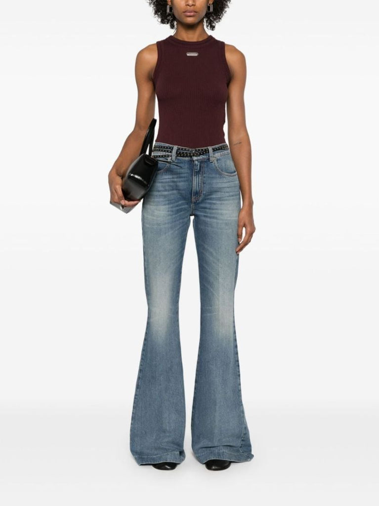 Mid-rise Flared Jeans